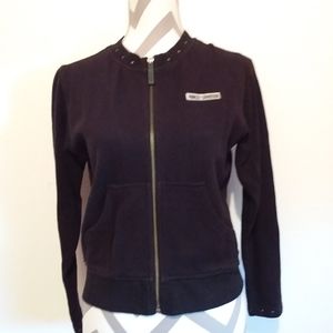 Harley Davidson back zip up Sweater